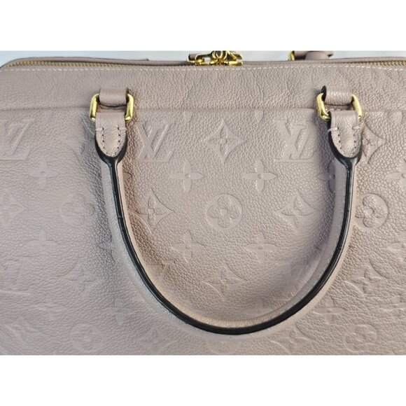 LOUIS VUITTON Speedy 30 NM Empreinte Leather Lilac Bag LV Monogram Shoulder - Picture 13 of 16